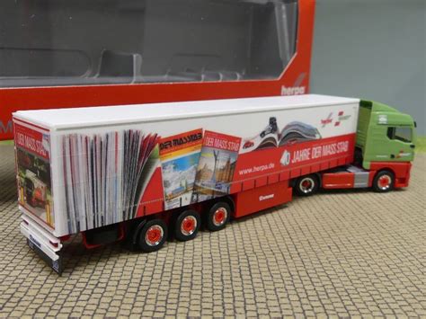 Modellspielwaren Reinhardt 1 87 Herpa MAN TGX GM Gardinenplanen