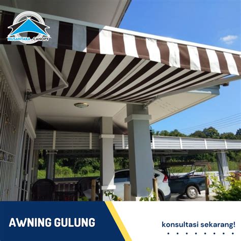 Jual Kanopi Lipat Awning Gulung Canopy Buka Tutup Carport Jakarta