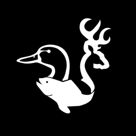 Duck Buck And Bass Vinyl Car Decal Sticker