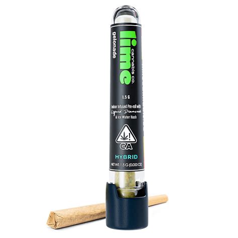 Lime Cannabis Co Infused 1 5g Pre Roll Gelonade Leafly