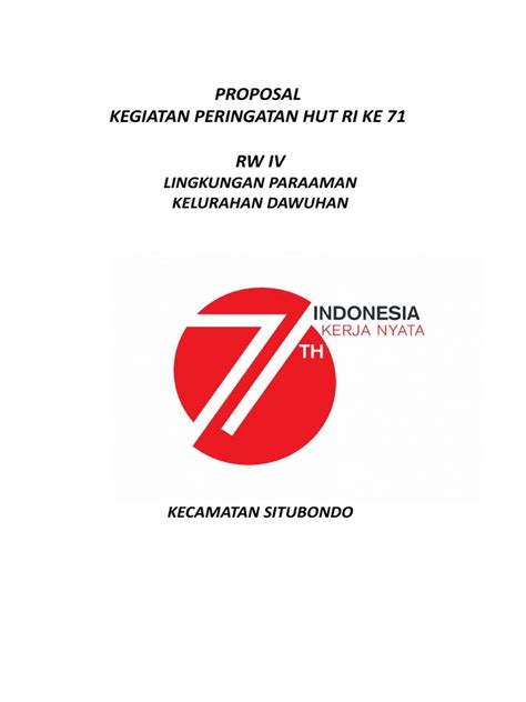 Proposal Kegiatan Hut Ri Pdf