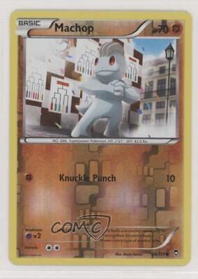 Pokemon Xy Furious Fists Reverse Foil Machop L Ebay