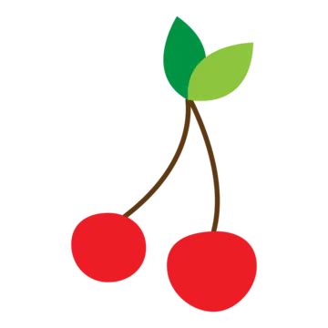 Red Cherries With Leaves Vector Fruit Red Fresh Png And Vector With