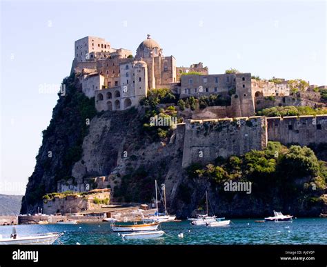 Castello Aragonese Castle Ischia Italy Stock Photo Alamy