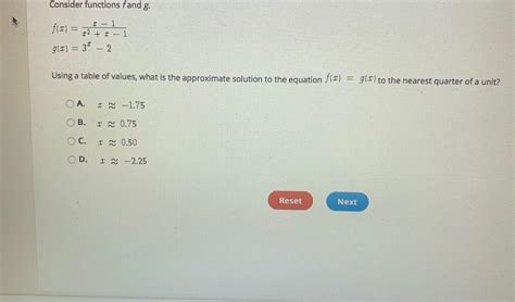 22Select The Correct Answer Consider Functions Fand G F 3 12 1