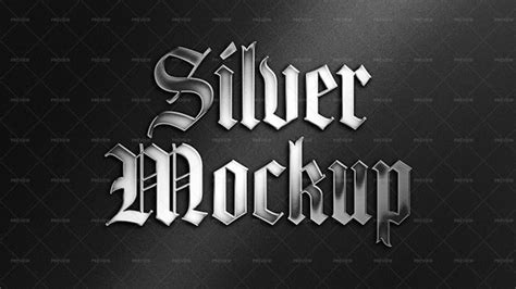 Silver Logo Mockup - Graphics | Motion Array