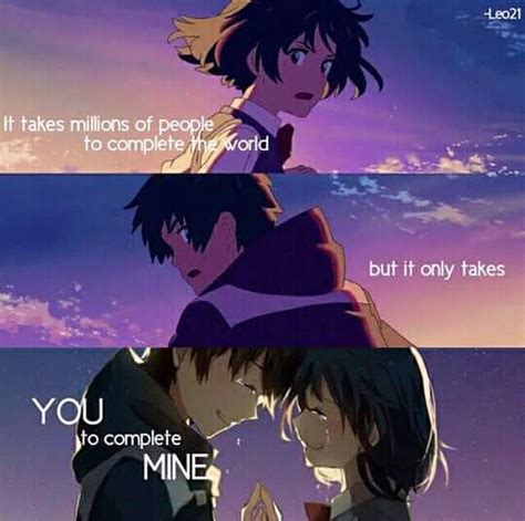 Anime: Your Name Anime Love Quotes, Anime Quotes Inspirational, Manga ...