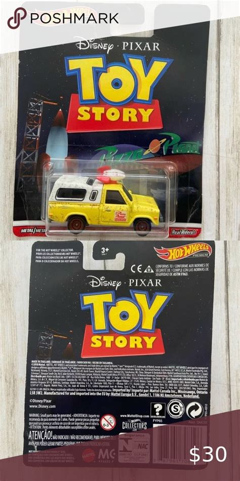 Hot Wheels Disney Pixar Toy Story Pizza Planet Truck Tailandia