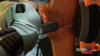 I Just Want Your Dick Robot Shemale Fucks A Sexy Cuffed Busty Brunette In The Sci Fi Lab XNXX