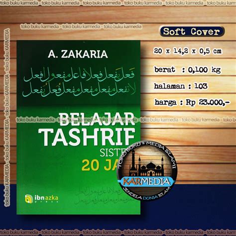 Jual Belajar Tashrif Sistem Jam A Zakaria Ibn Azka Karmedia