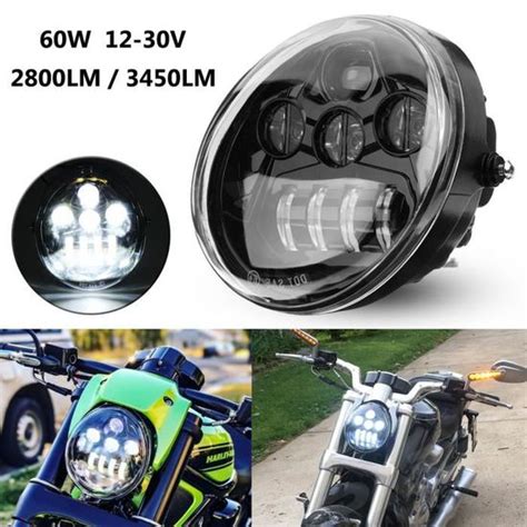 Neufu X W Phare Avant De Moto Led Headlight Hi Lo Beam Pour Harley