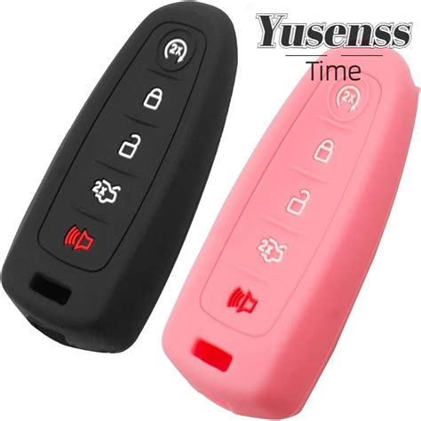 Yusenss 2pcs Keyless Entry Remote Car Smart Key Fob Silicone 5 Buttons