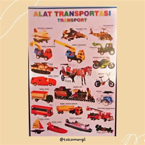 Jual Tm Poster Edukasi Anak Poster Alat Transportasi Poster