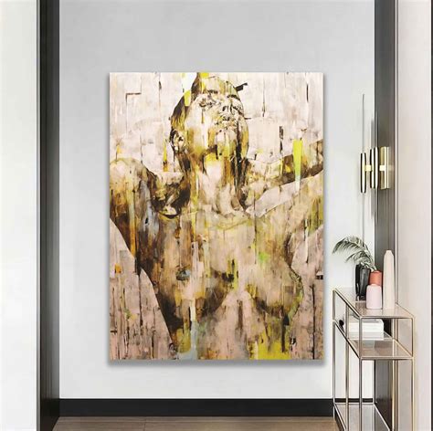 Woman Abstract Canvas Sexy Woman Modern Wall Art Nude Woman Canvas