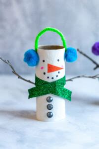 Toilet Paper Roll Snowman - My Crafty Mama