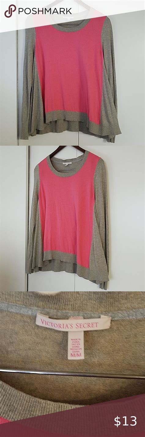 Victoria S Secret Colorblock Sweater Long Sleeve Tops Color Block