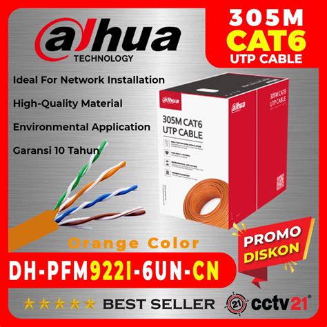 Jual Kabel Dahua Cat Lan Data Utp Ip Cat Dh Pfm I Un Cn M