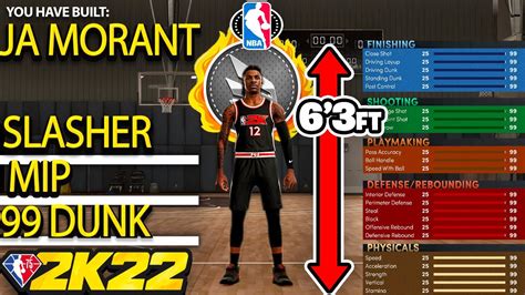 New Glitched Ja Morant Build Nba K Best Slashing Pg In The Game