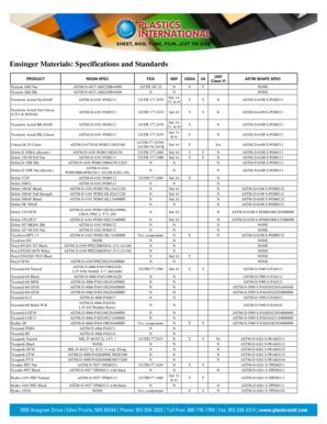 Fillable Online Ensinger Material Specs Doc Forms Handwritable