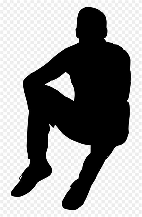 Seated Man Silhouette