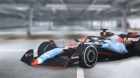 Williams Revela Pintura Gulf Em Azul Claro E Laranja Para Singapura