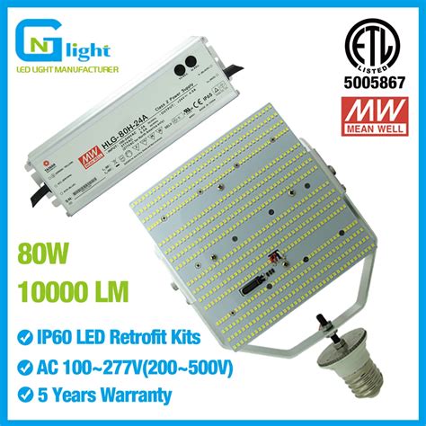 250w Metal Halide Retrofit Led Shoebox Lights 80w Gas Station Canopy Fixture Floodlight Fixture