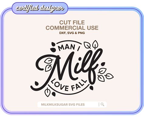 FUNNY FALL Svg Cut File For Cricut Or Silhouette MILF Svg Etsy