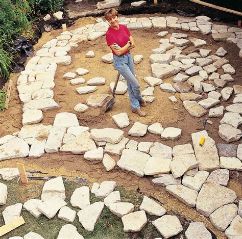 how to make a stone patio