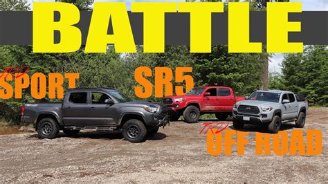 Toyota Tacoma Sr Vs Trd Sport Vs Trd Off Youtube