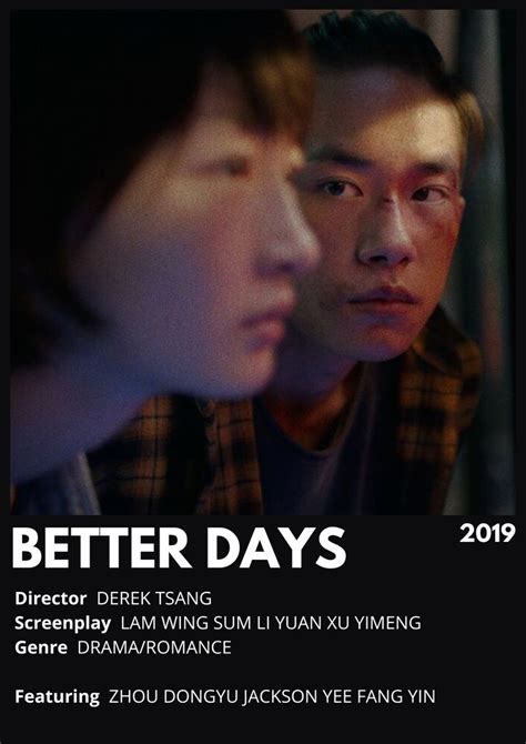 Better Days 2019 Blog De Peliculas Nombres De Peliculas Cine Y