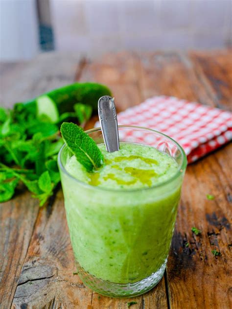 Gaspacho concombre à la menthe