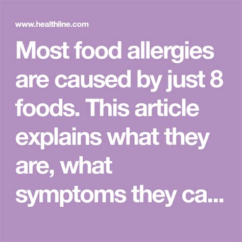 The 8 Most Common Food Allergies Food Allergies Common Food