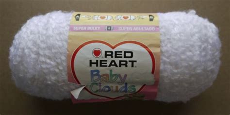 1 Red Heart Baby Clouds Yarn Cloud White 9311 Super Bulky 6 Oz 140 Yd