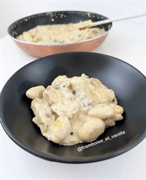 Gnocchi Poulet Champignons Framboise Et Vanille