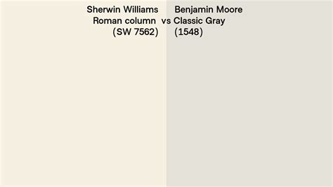 Sherwin Williams Roman Column Sw Vs Benjamin Moore Classic Gray