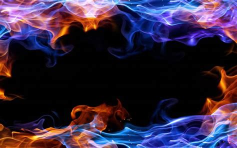 Blue Fire Wallpaper Hd Pixelstalk Net - Riset