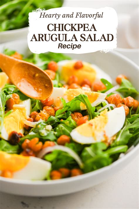 Arugula Chickpea Salad Recipe Lifes Ambrosia