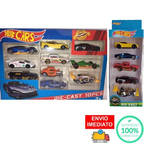 Kit Carrinhos Hot Cars Miniaturas Estilo Colecion Vel Shopee Brasil