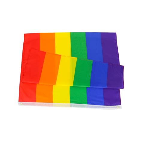 Large Rainbow Progress Pride Flags Lesbian Gay Bis Grandado