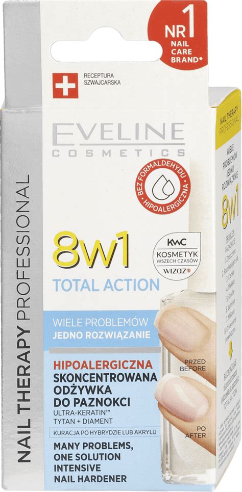 EVELINE COSMETICS ODŻYWKA NAIL THERAPY 8W1, 12 ml kupuj online, zawsze ...