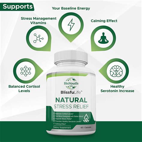 BlissfuLife™ Natural Stress Relief Supplement | Nutritional Dietary