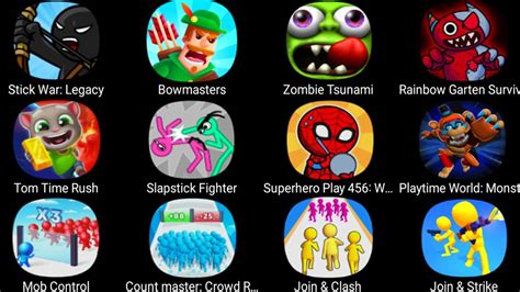 Stick War Legacy Bowmasters Zombie Tsunami Rainbow Garten Survivor