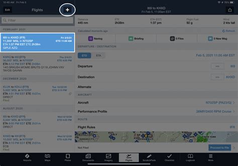 How To File An Ifr Flight Plan In Foreflight Ipad Pilot News