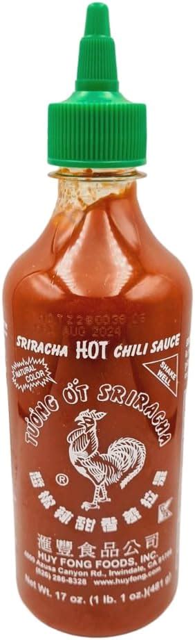 Amazon Huy Fong Sriracha Hot Chili Sauce 17 Ounce Bottle Grocery Gourmet Food