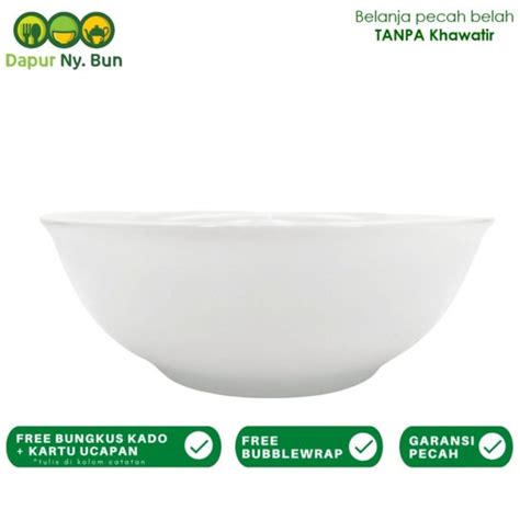 Jual Mangkok Saji Soto POLOS Ukuran 6 Inch Mangkuk Makan Di Lapak Dapur