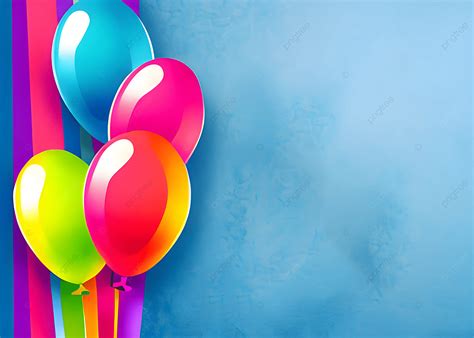 Background For Happy Birthday Banner Design With Many Colorful Bubbles, Birthday, Background ...