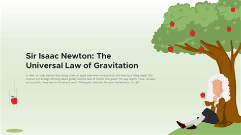 Newton S Apple Theory PowerPoint Template SlideBazaar