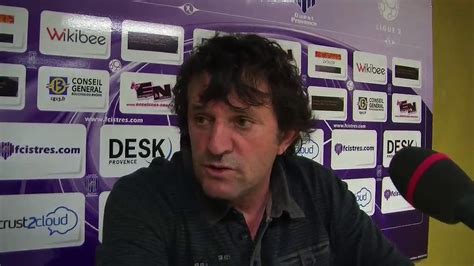 La R Action De L Entra Neur Du Fc Istres Jos Pasqualetti Vid O