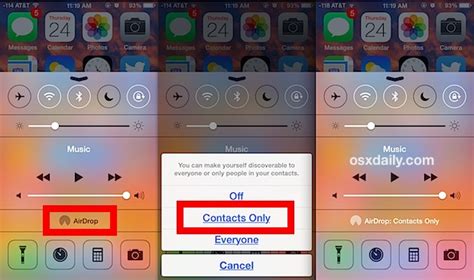 Set AirDrop in iOS to be Discoverable by Contacts Only for Added Privacy