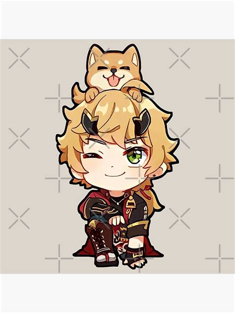 "Chibi Thoma - Genshin Impact" Art Print by persephonexx | Redbubble